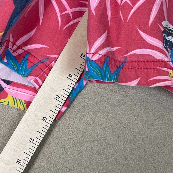 Party Pants Shorts Adult Large Pink Parrots Swim Trunk Drawstring Pocket Mens - Picture 5 of 11